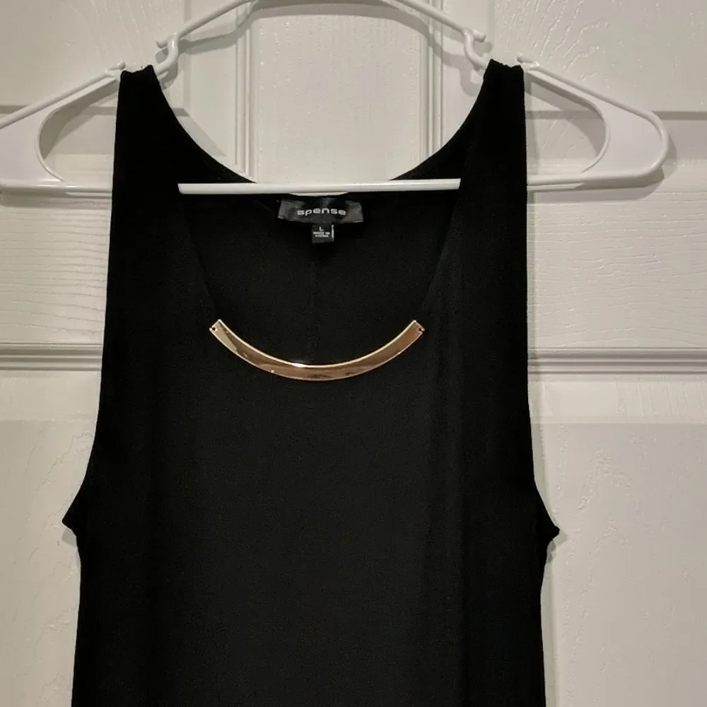 Spense black high low dress Sz. L